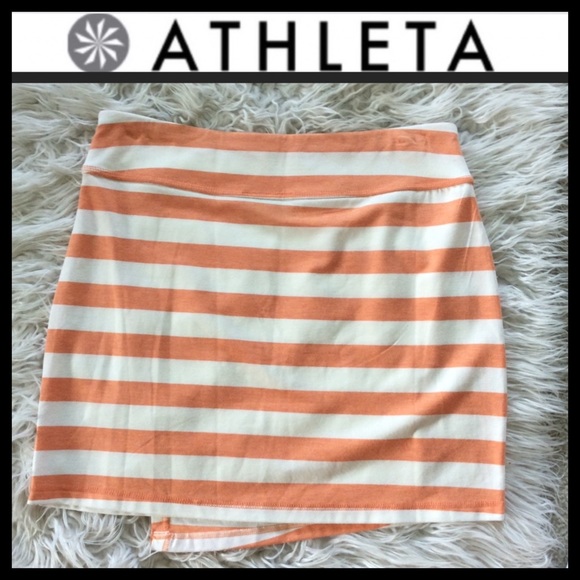 Athleta Ribbon Stripe Faux Wrap Beachy Skirt - Picture 4 of 6